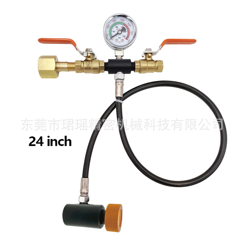 Cross-border Sodastream CO2 soda water gas cylinder, carbon dioxide cylinder, inflation joint, inflation valve with pressure gauge details Picture