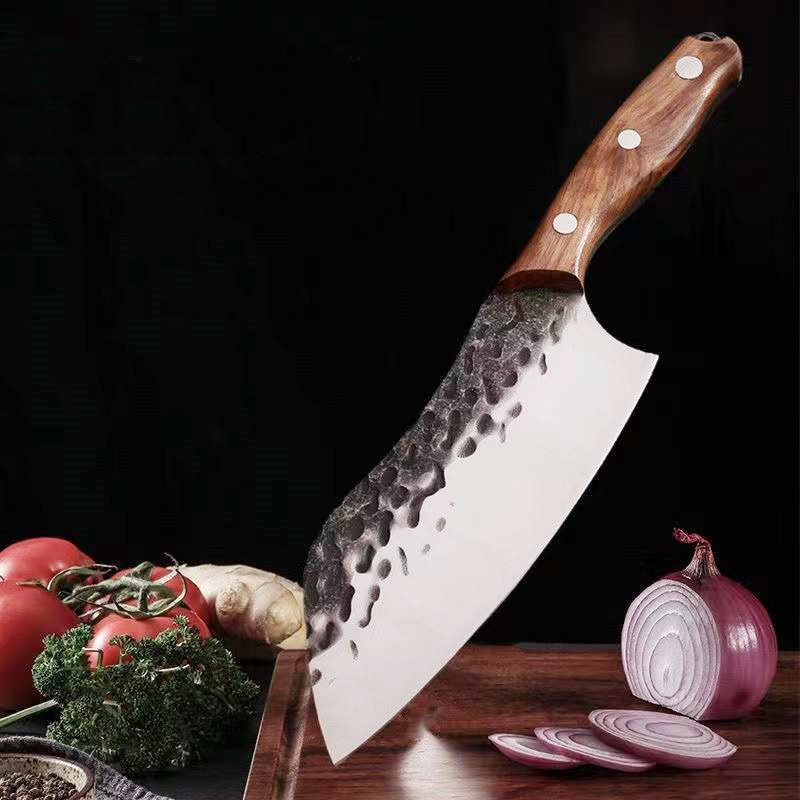 Longquan kitchen knife, stainless steel integrated kitchen knife, household cutting knife, ladies' special knife, multi-functional chef's special knife details Picture