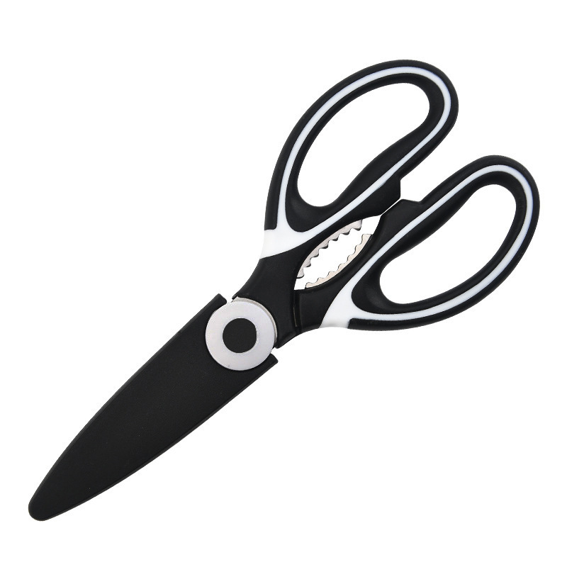 Panda Scissors, powerful kitchen scissors, Chicken bone scissors, Food pickles, Walnut household scissors, multi-functional stainless steel scissors manufacturer wholesale Item Picture