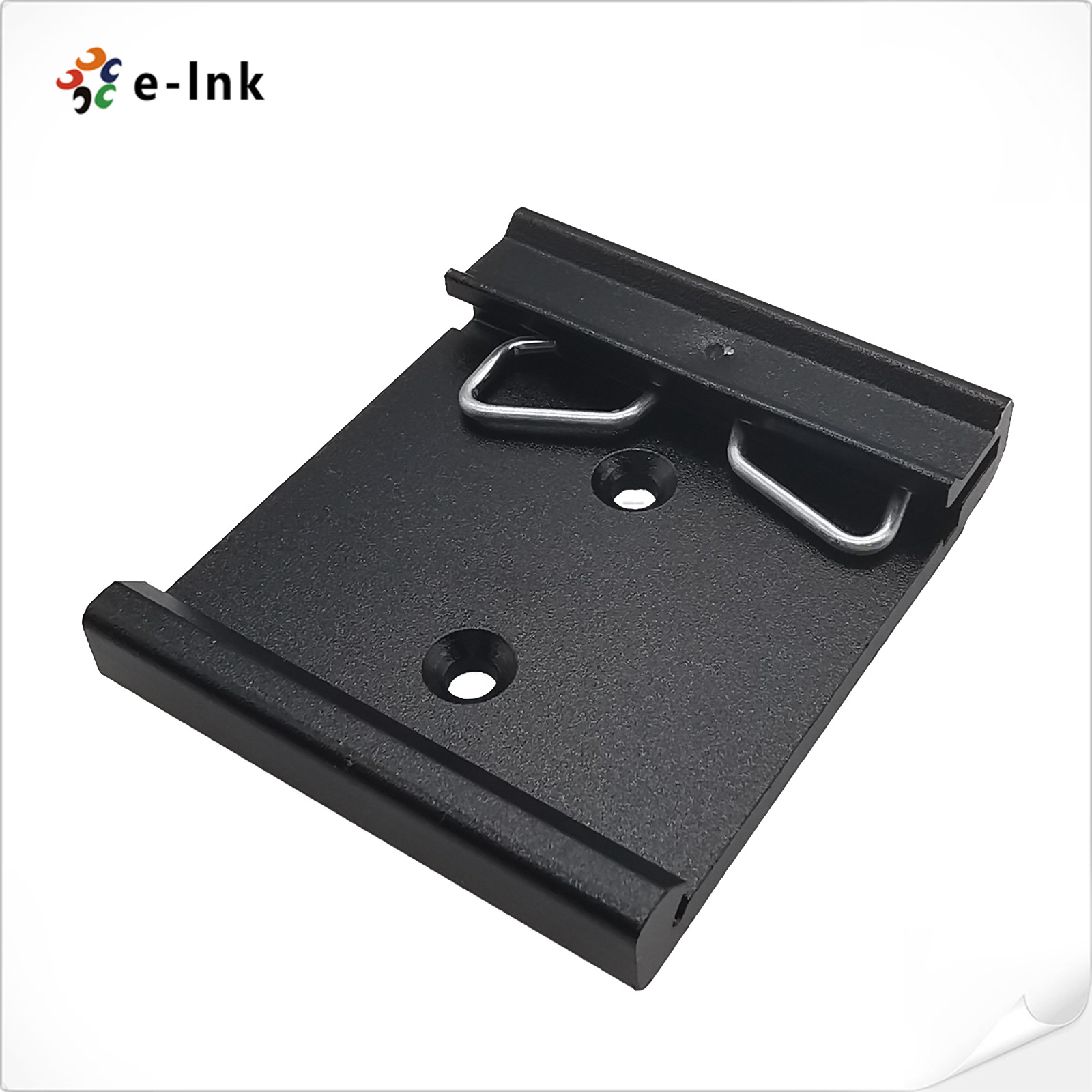 Standard 35mm rail clip installation DIN rail clip clip, aluminum alloy black hanging rail accessory, industrial Item Picture