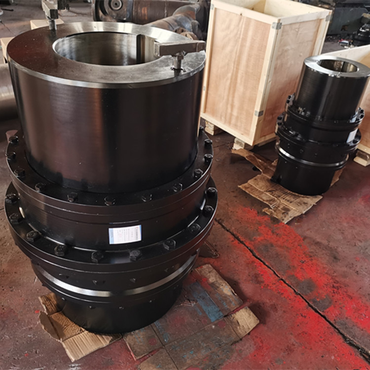 The Haicheng internal and external gear coupling forging GIICL through connection drum-shaped gear backrest wheel is made of 42crmo material Application Scenario