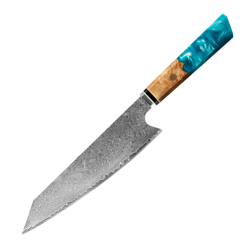 Sample discount: High hardness, sharp VG10 Damascus steel kitchen knife, slicing knife, ox knife, can be marked with logo Application Scenario
