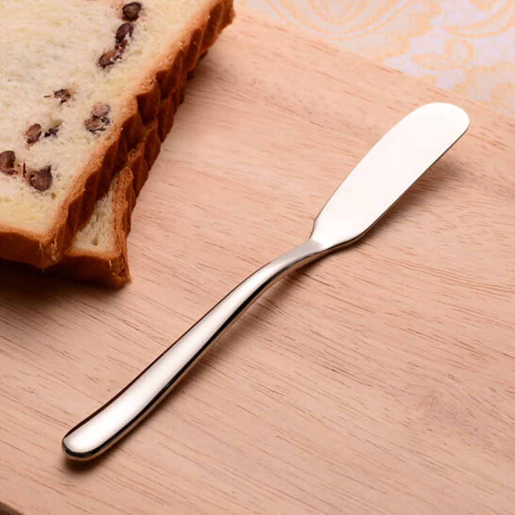 Moonlight cheese knife, jam spreading knife, butter knife, cream knife, Western cuisine knife, bread thickening stainless steel butter knife full figure