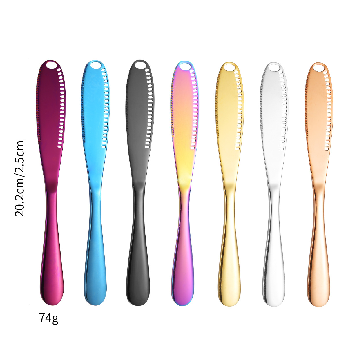 Cross-border Amazon best-selling stainless steel butter knife, multi-functional butter knife, bread knife, jam, cheese and cheese spatula Application Scenario