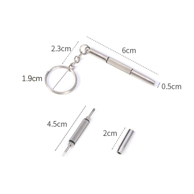 Three-in-one eyewear accessories, eyewear screwdriver, convenient multi-functional small screwdriver, watch screw repair tool, small screwdriver Item Picture