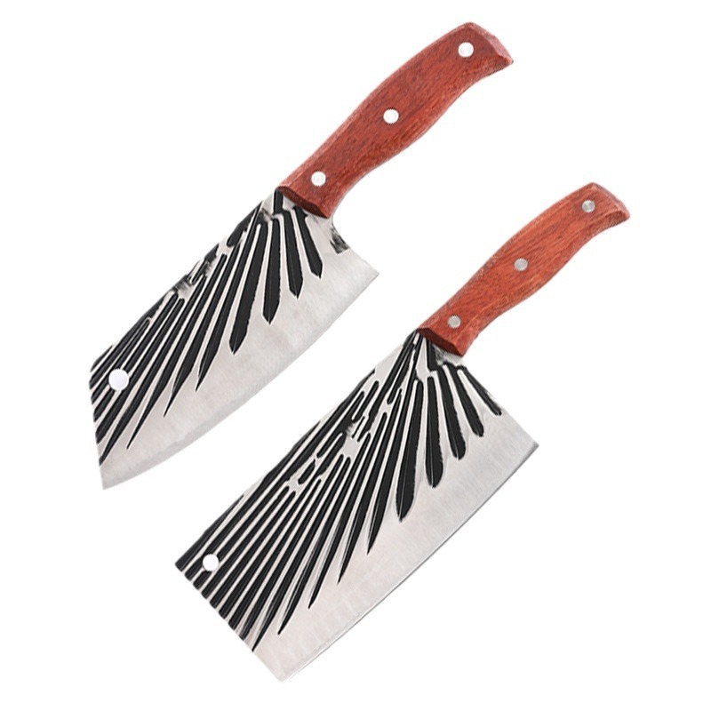 Yangjiang stainless steel sharp kitchen knives, bone-cutting knives, street stall knives, traveling knives, household diagonal slicing knives for chefs Item Picture