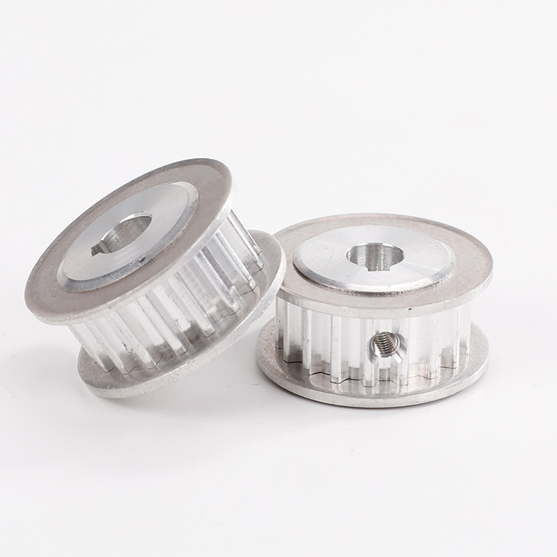 Custom-made multi-axis transmission S8M type synchronous pulley with flange, custom-made aluminum pulley Application Scenario