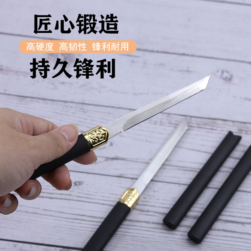 Black gold knife, household stainless steel fruit knife, sharp fruit knife, kitchen knife, fruit peeler, outdoor knife details Picture