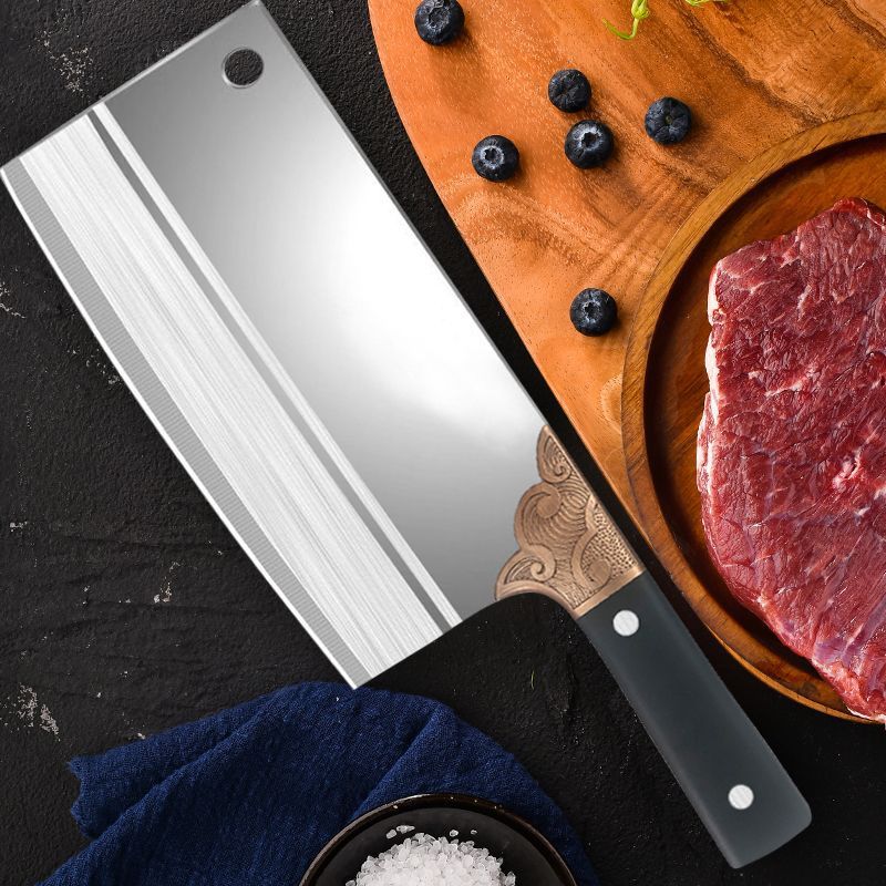 Guangdong Yangjiang knives, kitchen knives, stainless steel kitchen knives, cutting knives, meat slicing knives, sharp blades, chef's special slicing knives details Picture
