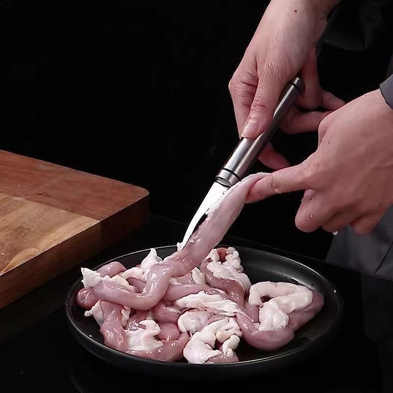 Factory direct sales: Shrimp thread removal knife, multi-functional kitchen cleaning knife, shrimp intestine opening knife, fish belly cutting knife, shrimp back opening knife, sharp knife for shrimp peeling. In stock details Picture
