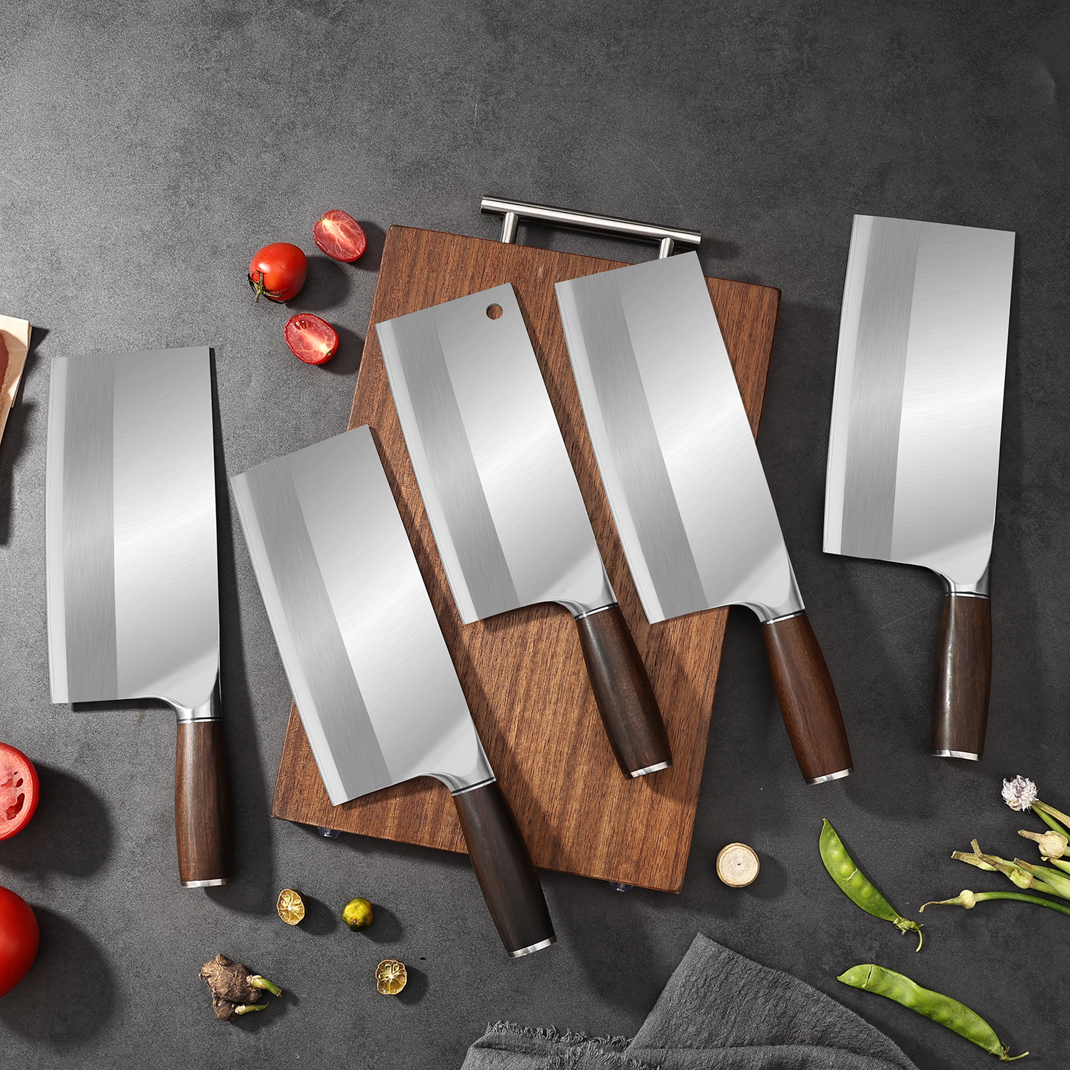 90CR18 kitchen knife, chef's household slicing knife, hotel and restaurant kitchen knife, meat knife, chef's knife, kitchen knife full figure