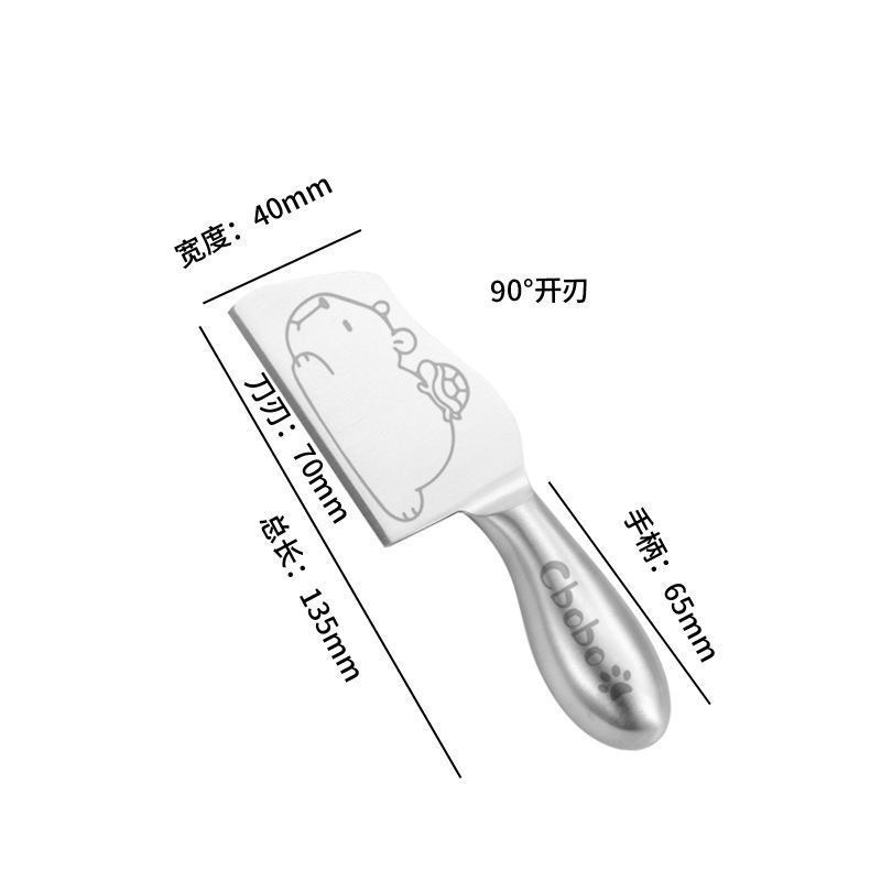 All-steel mini kitchen knife, children's cute knife, fruit cutting knife, multi-functional small knife, Kapibabara express delivery opening knife Item Picture