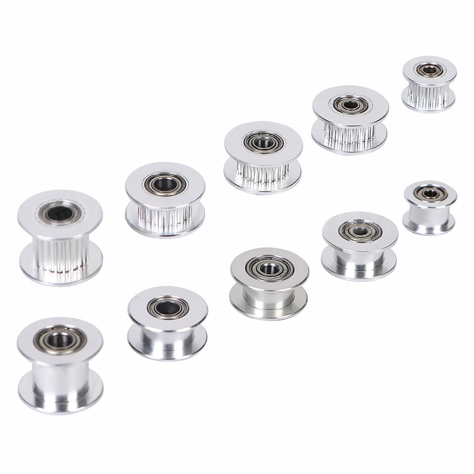2GT idler wheel aluminum alloy synchronous wheel H-type gt2 pulley 2gt width 6/10MM idler wheel 3D printer accessories Item Picture