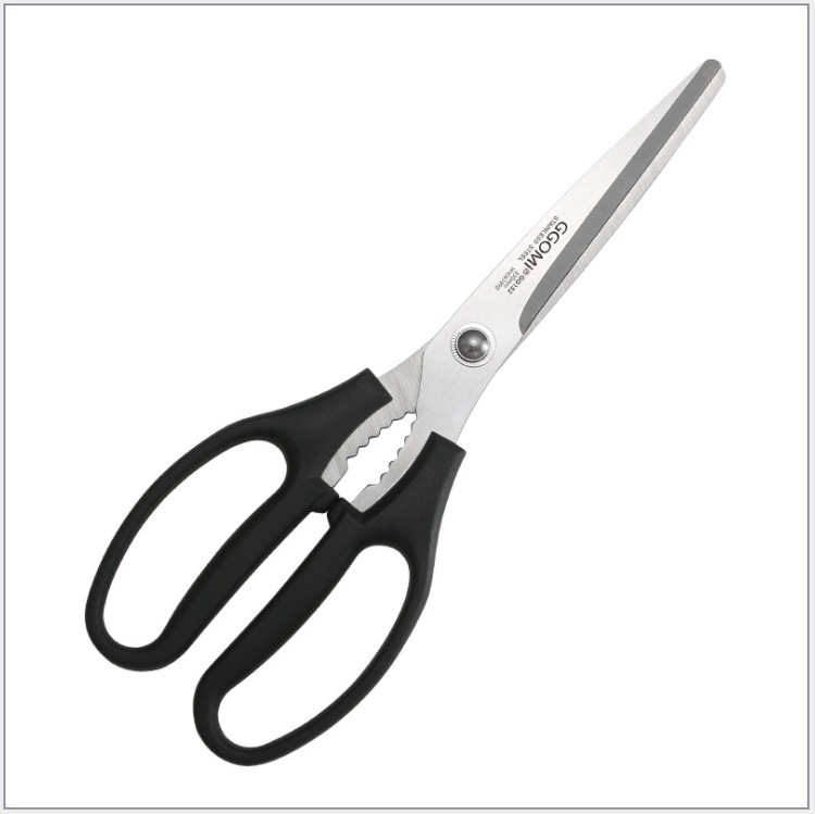GGOMI Classic Korean two-hand scissors 250MM kitchen scissors for walnuts, stainless steel barbecue scissors wholesale Item Picture