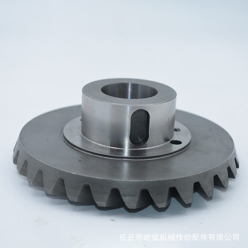 The manufacturer supplies 45 # steel bevel gears, standard hole bevel gears, arc-shaped helical gears, shafts and non-standard spiral bevel gears Specification drawing