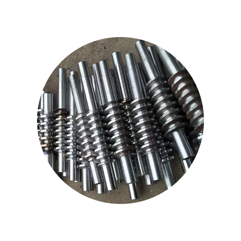 Uncoiling machine parts, turbine worm DC gear motor parts, large transmission ratio helical gear turbine matching worm Item Picture
