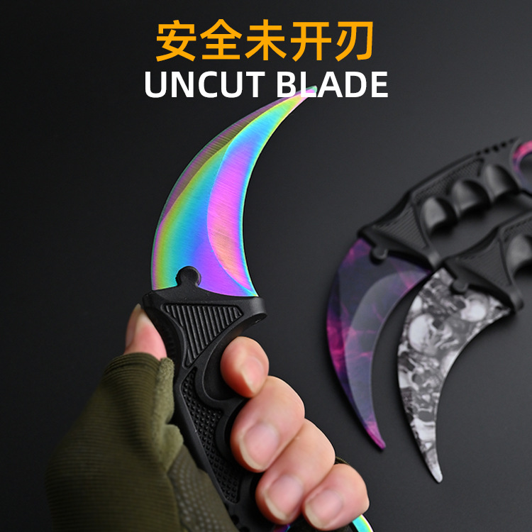 Game peripheral csgo claw knife, uncut claw knife toy model, knife self-defense cold weapon, eagle claw knife play details Picture