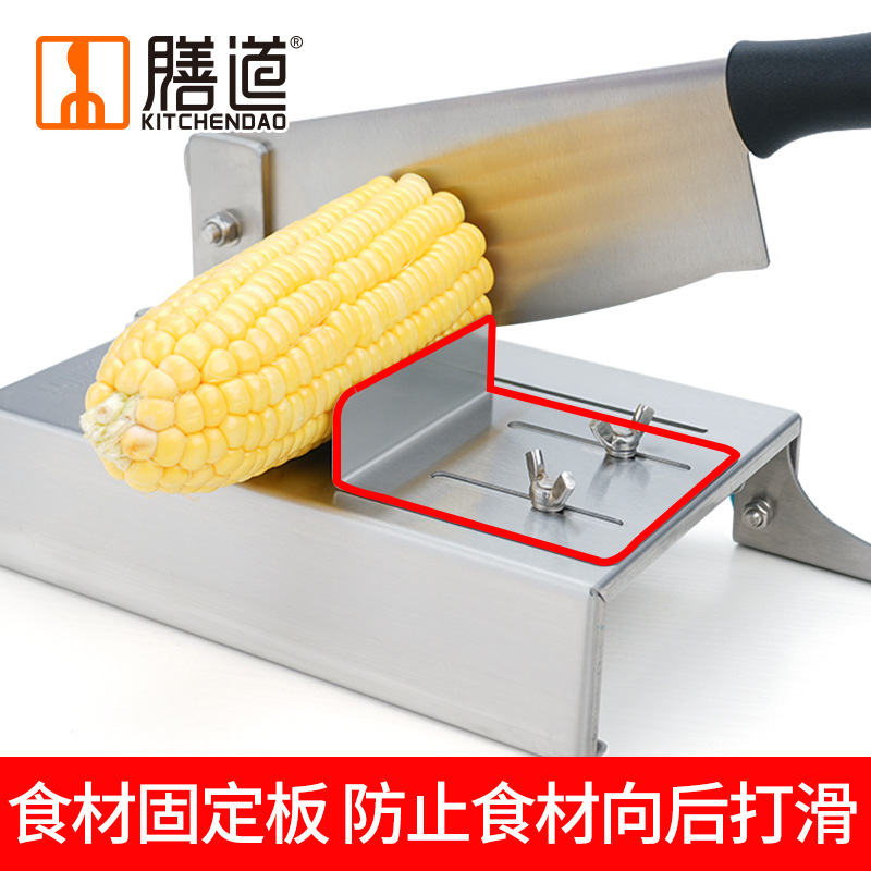 Shandao small guillotine knife for cutting corn, special knife for cutting sugarcane and corn, a magic tool for cutting corn into sections and chunks with a guillotine knife details Picture