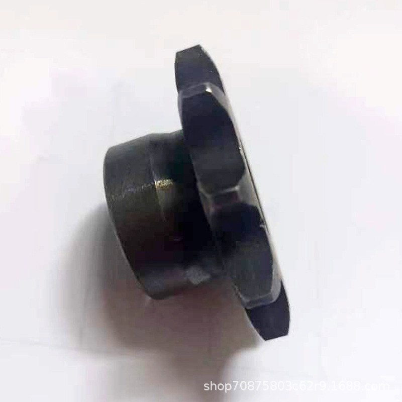 The manufacturer supplies various modules of transmission sprockets/conveyor sprockets, which can be milled with blackened keys details Picture