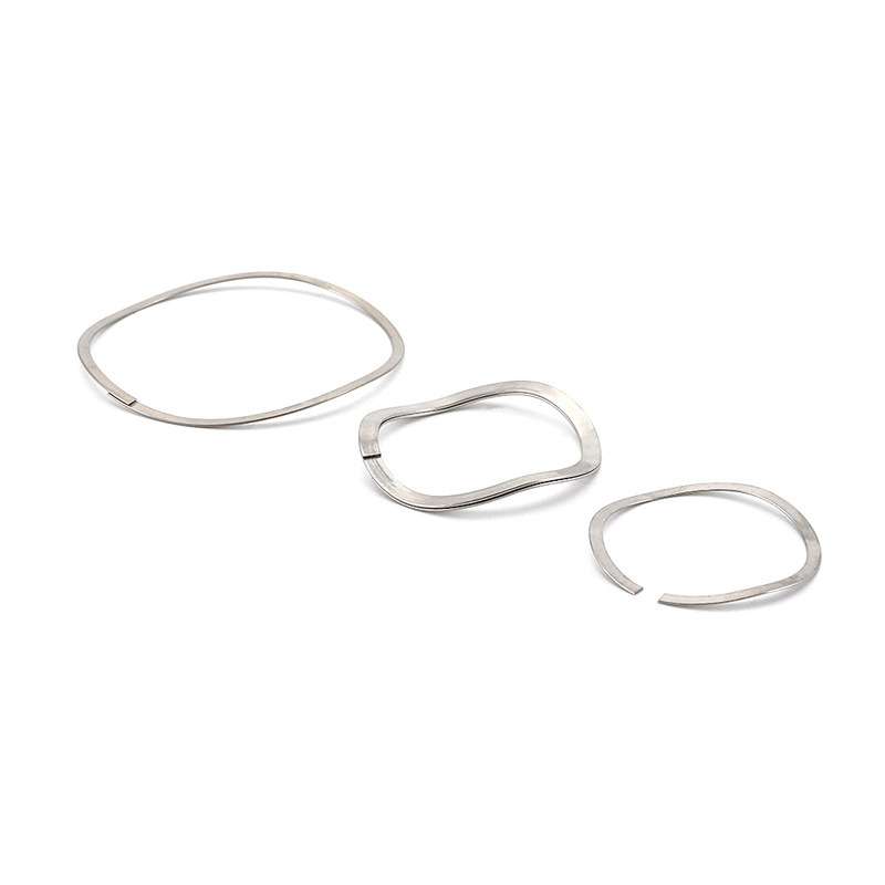 Wave spring 304 stainless steel wire, hardware spring, mechanical parts, multi-layer compression shock-absorbing wave spring processing Specification drawing