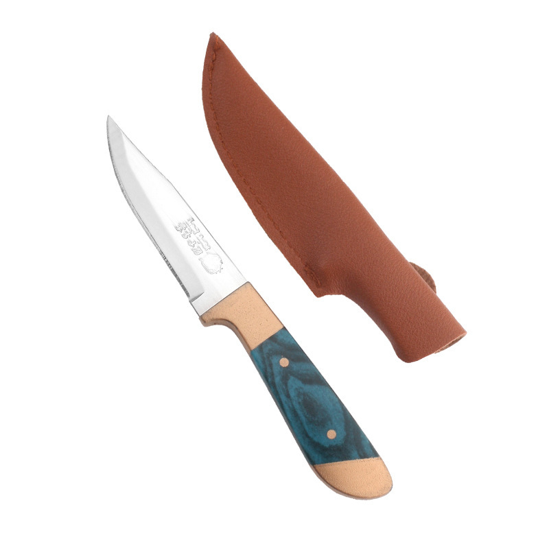 Mongolian knife with a knife cover, a knife for removing bones from meat, a knife for cutting mutton, a knife for outdoor fruits, and a knife for slicing grilled meat details Picture