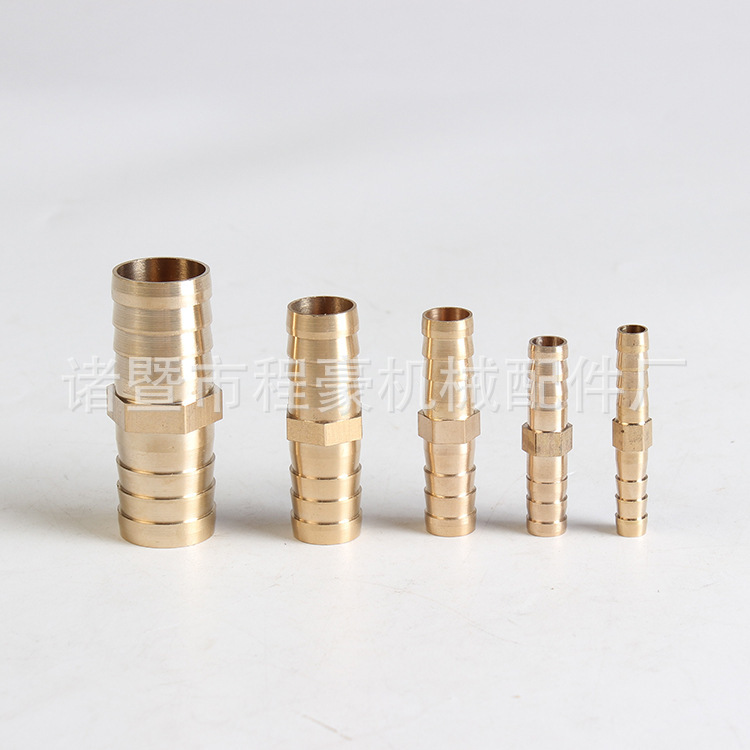 Copper one-character pagoda, through pagoda, straight-through two-way, air pipe joint at both ends, rubber pipe joint Application Scenario