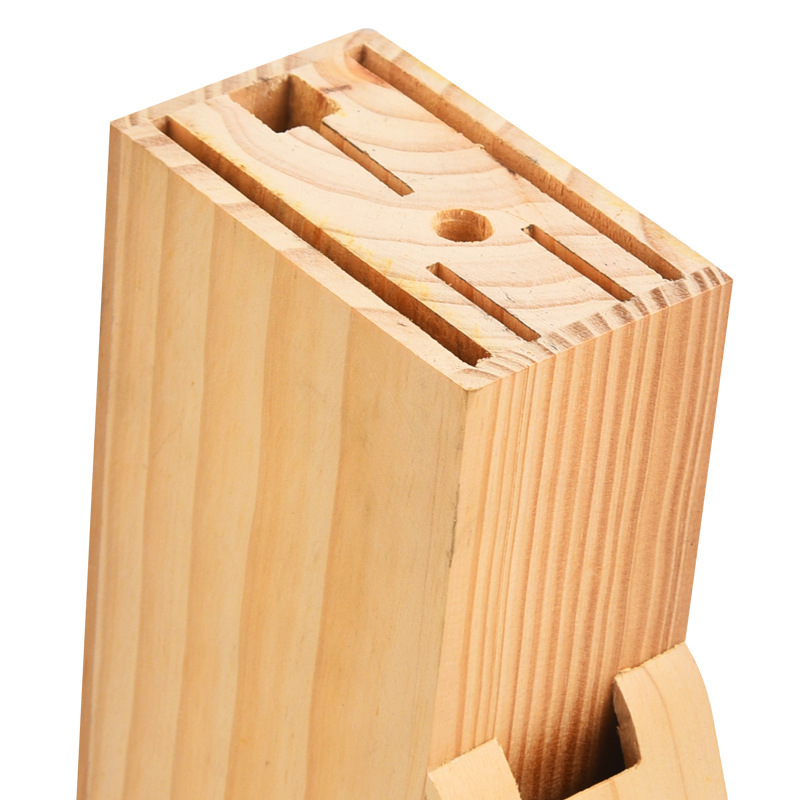 In-stock kitchen multi-socket knife rack, wooden knife base, home knife supplies storage rack, kitchen knife floor-standing storage rack Application Scenario