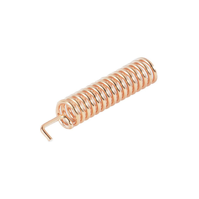 Antenna spring wireless WiFi built-in helical spring, brass gold-plated spring, communication receiving elbow spring manufacturer Item Picture
