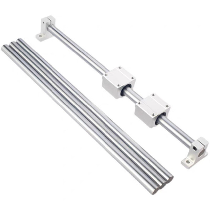 A comprehensive collection of DIY accessories for optical shafts: chrome-plated hard shafts, universal wheels, cross clamps, parallel clamps, fixed rings, acrylic sheets details Picture