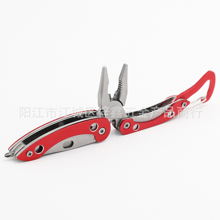 New in-stock stainless steel button pliers, mini small-sized pliers, outdoor creative folding multi-functional mountaineering button pliers Application Scenario