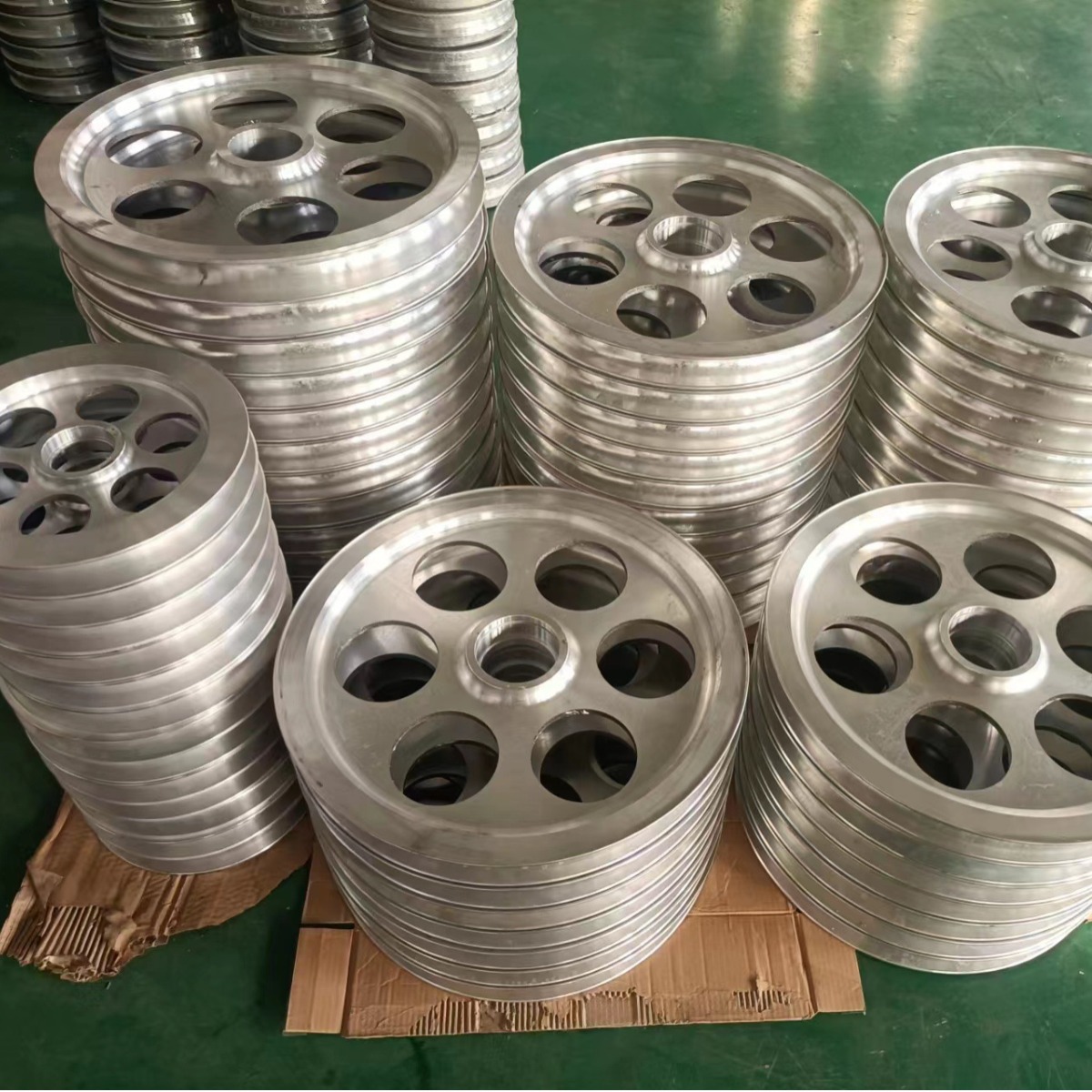 Aluminum alloy pulley, cast aluminum motor pulley, single slot and double slot mechanical transmission wheel, synchronous wheel, aluminum wheel processing Specification drawing