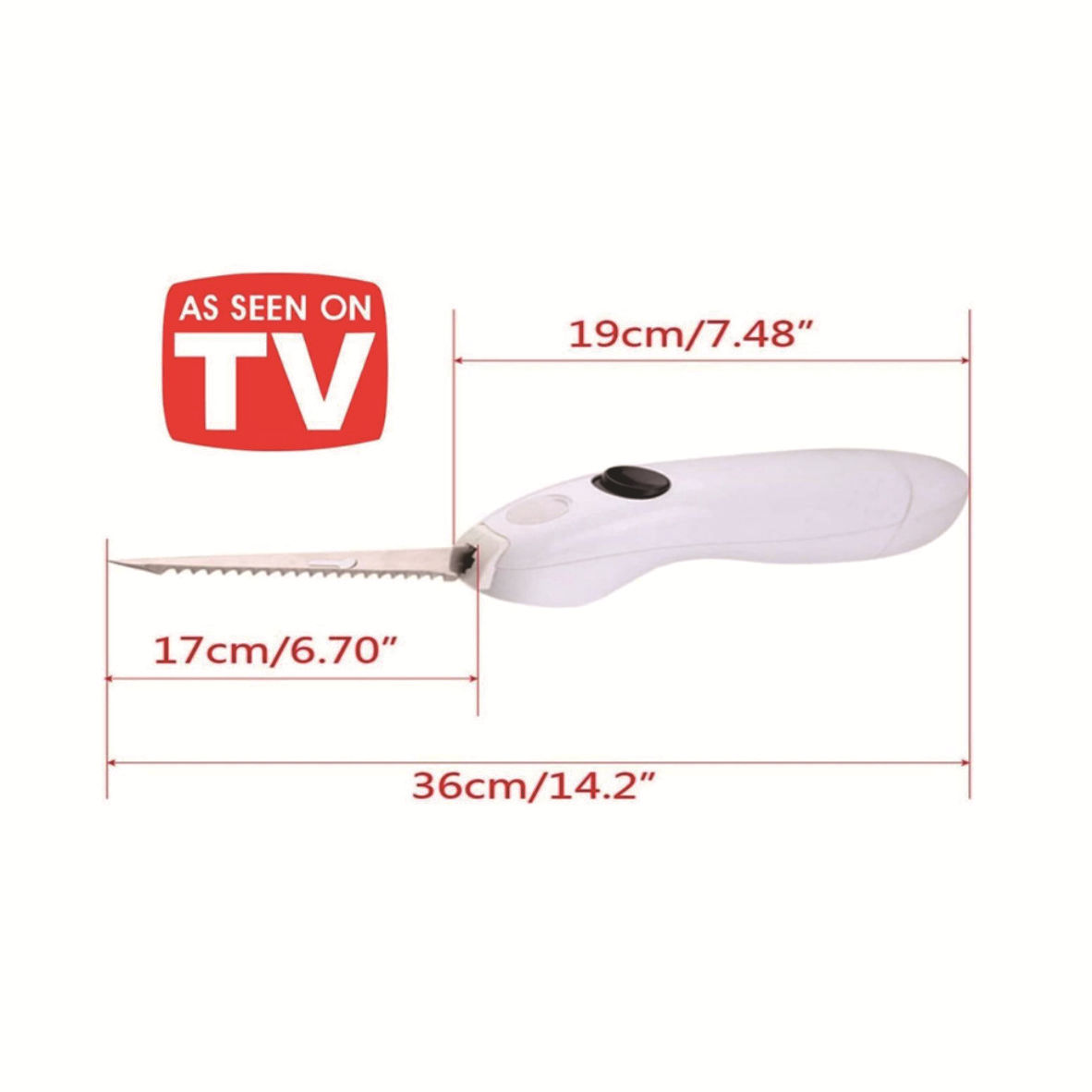 The cross-border best-selling household electric steak KNIFE and electric meat slicer CORDLESS KNIFE TV new product is in stock Specification drawing