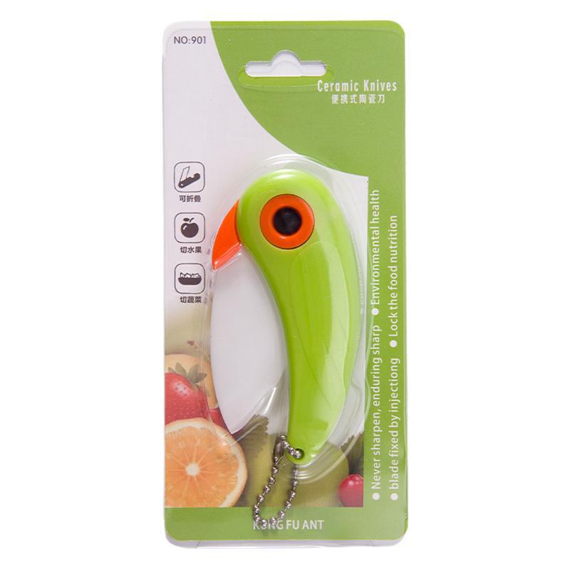 Available in stock: Ceramic folding fruit knives, portable fruit peelers, fruit peel knives, bird knives, and creative designs Item Picture