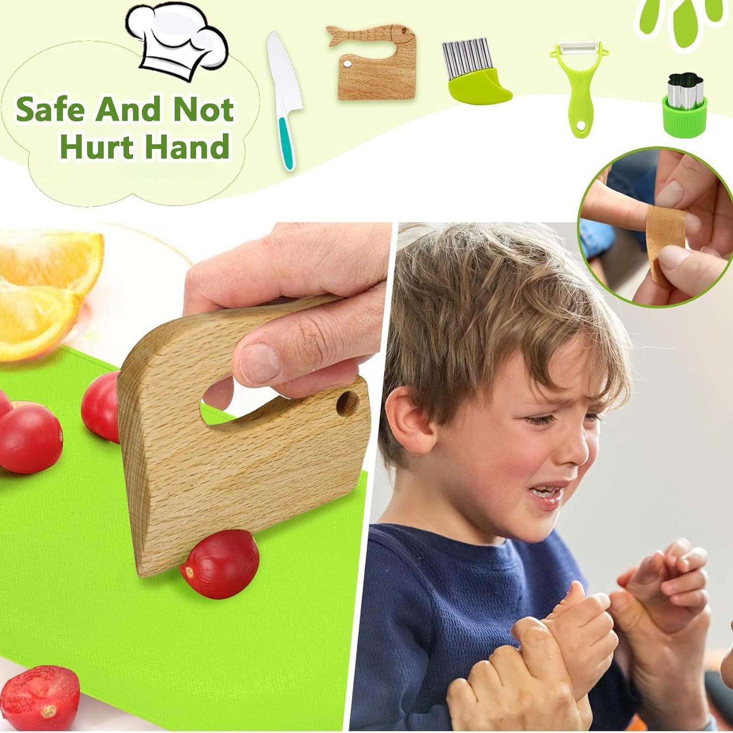 28-piece set of plastic knife children's toys, fruit knife, safety kitchen knife that won't hurt hands, fruit and vegetable cutting board set Application Scenario