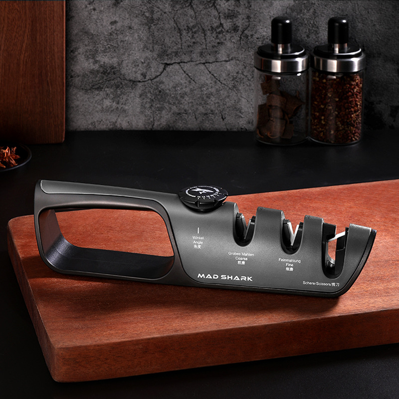 Kuangsha Knife Sharpening Wonder, a household quick knife sharpening tool, multi-functional scissors, kitchen knives, and fixed-angle knife sharpener details Picture