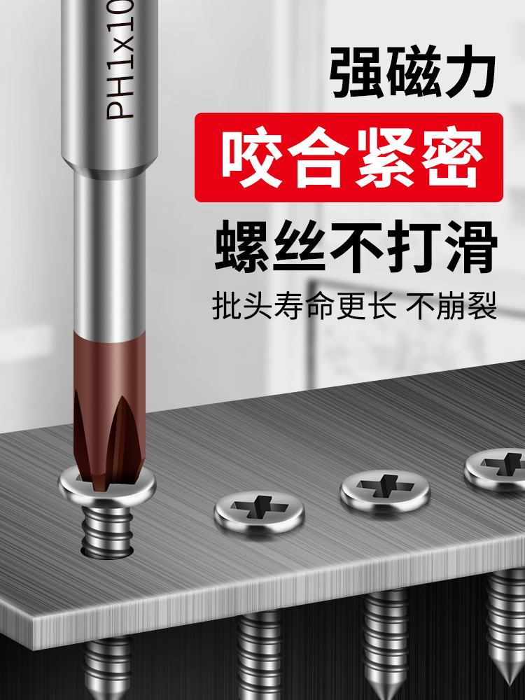 Multi-functional screwdriver bit set, strong magnetic triangular screwdriver, star-shaped screwdriver tool, manual and electric special-shaped bit details Picture