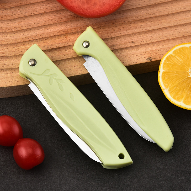 Wholesale household fruit knives, portable folding stainless steel peelers, multi-functional fruit and vegetable kitchen knives from the manufacturer Application Scenario