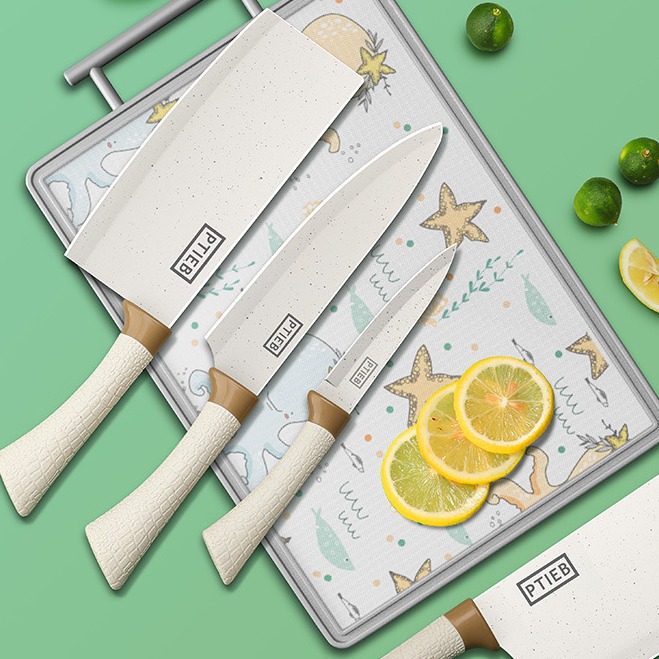 Factory direct sales of German knives, kitchen knife and cutting board sets, vegetable and bone cutting household sets Specification drawing