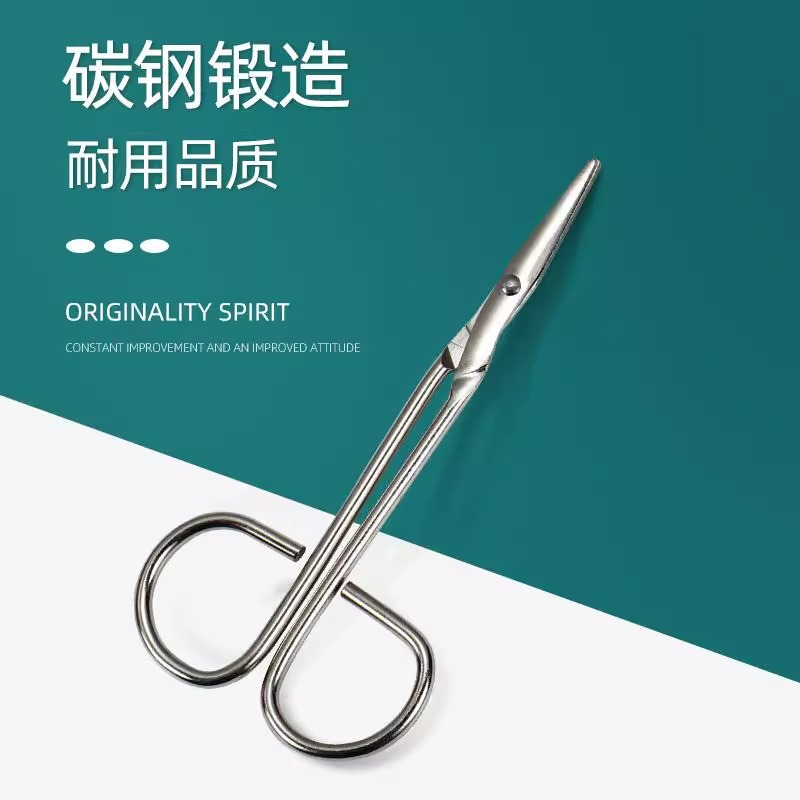 Stainless steel scissors, bandage scissors, gauze scissors, household bulk survival first aid kit accessories, metal small scissors factory wholesale Specification drawing