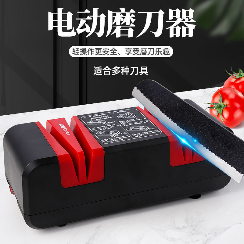 European-specific plug 220V voltage motor household knife sharpener four-slot multi-functional knife sharpener for rapid knife sharpening details Picture