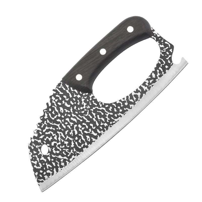 Wholesale of hammer-textured slicing knives, portable stainless steel labor-saving knives, kitchen knives with dot texture Item Picture