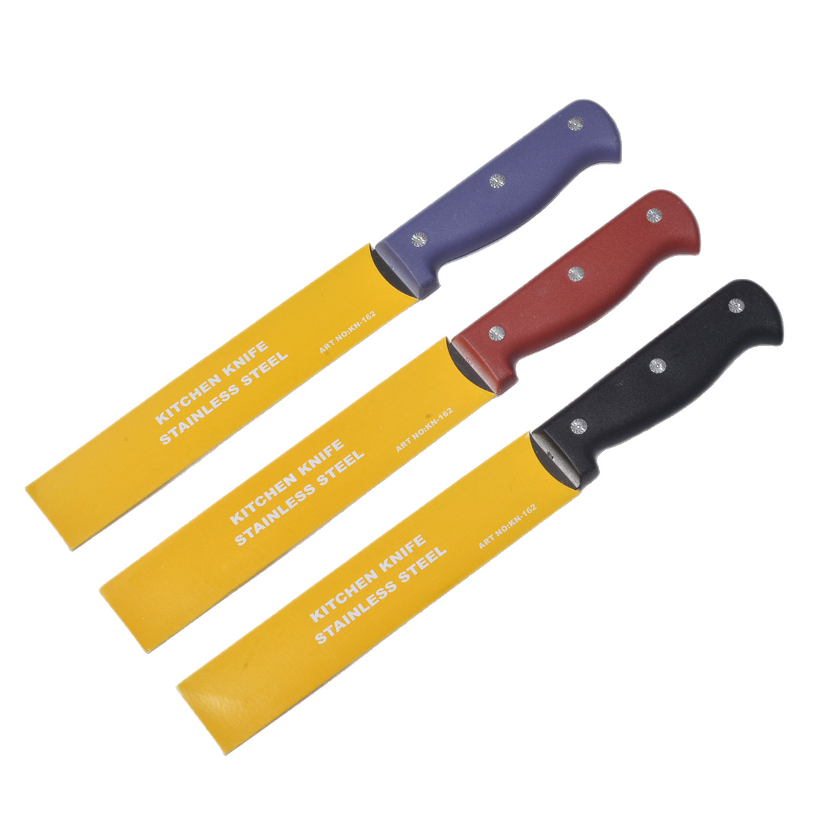 Yangjiang manufacturer wholesale fat-handled chef knives, plastic-handled kitchen knives, multi-purpose kitchen knives, stainless steel butcher knives, and steel blades Item Picture