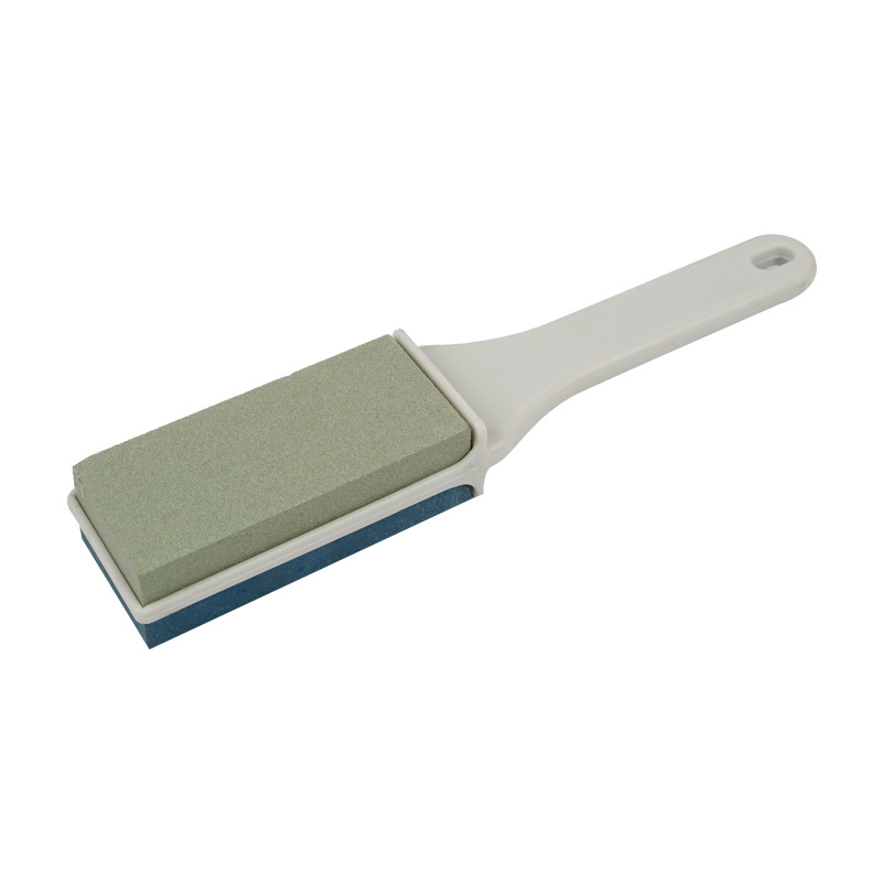 Whetstone, white corundum double-sided oilstone strip, household kitchen outdoor whetstone, long handle, foreign trade whetstone, knife sharpener Item Picture
