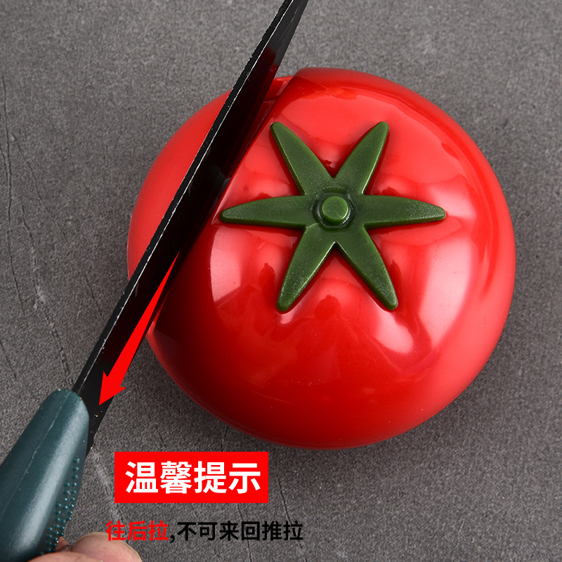 Creative new tomato mini knife sharpener, household manual portable tomato knife sharpener, kitchen quick whetstone details Picture
