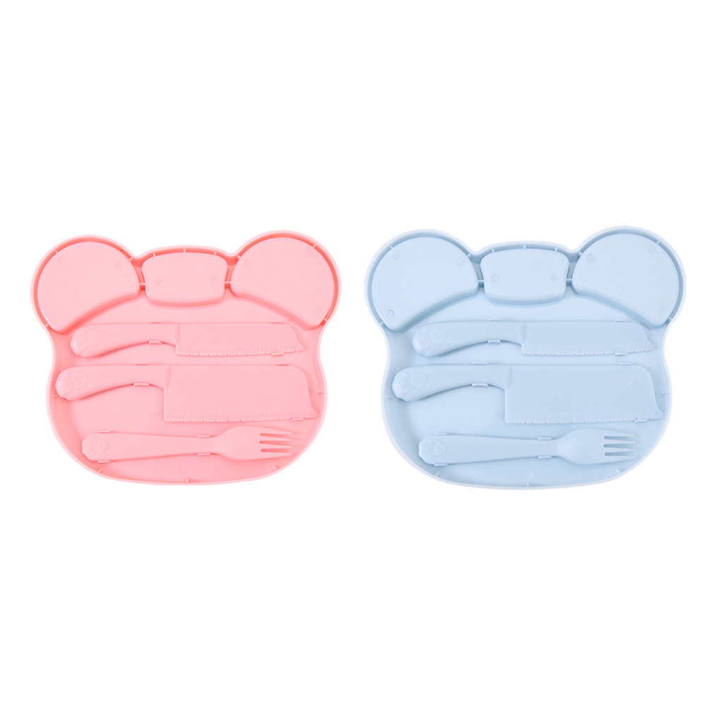Children's fruit knife and plastic kitchen knife are less likely to hurt hands. Kindergarten early education storage type safety knife and cutting board set Item Picture