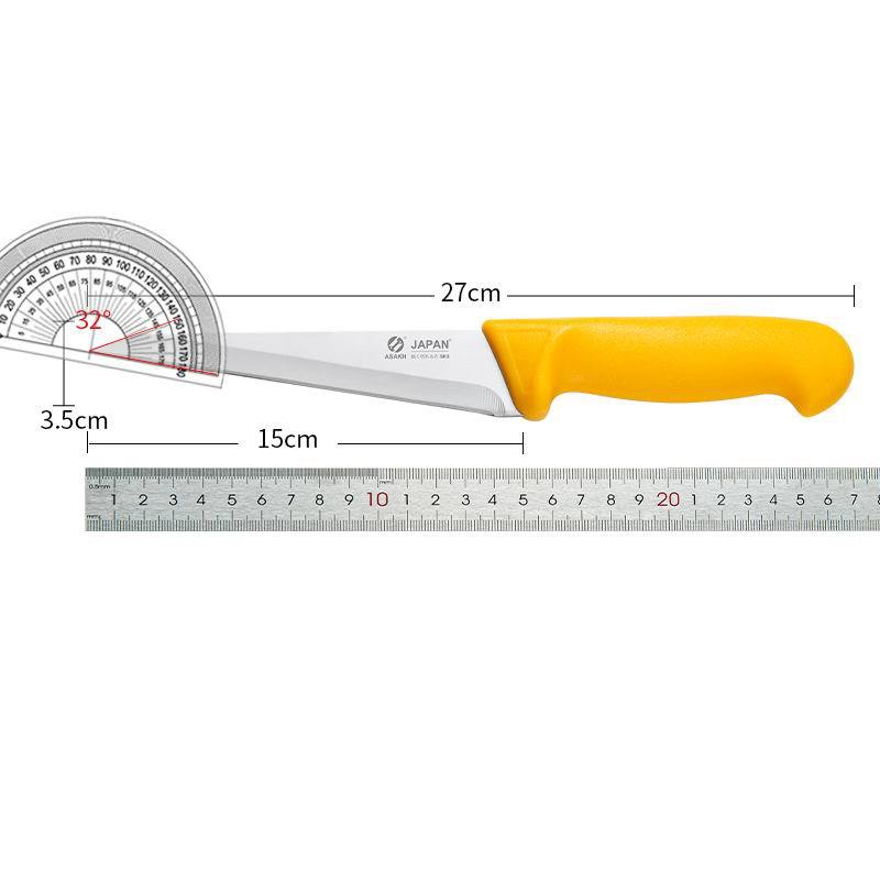 Stainless steel boning knife, meat cutting knife, special knife for pork stalls and slaughterhouses to shave meat from cattle and sheep Application Scenario