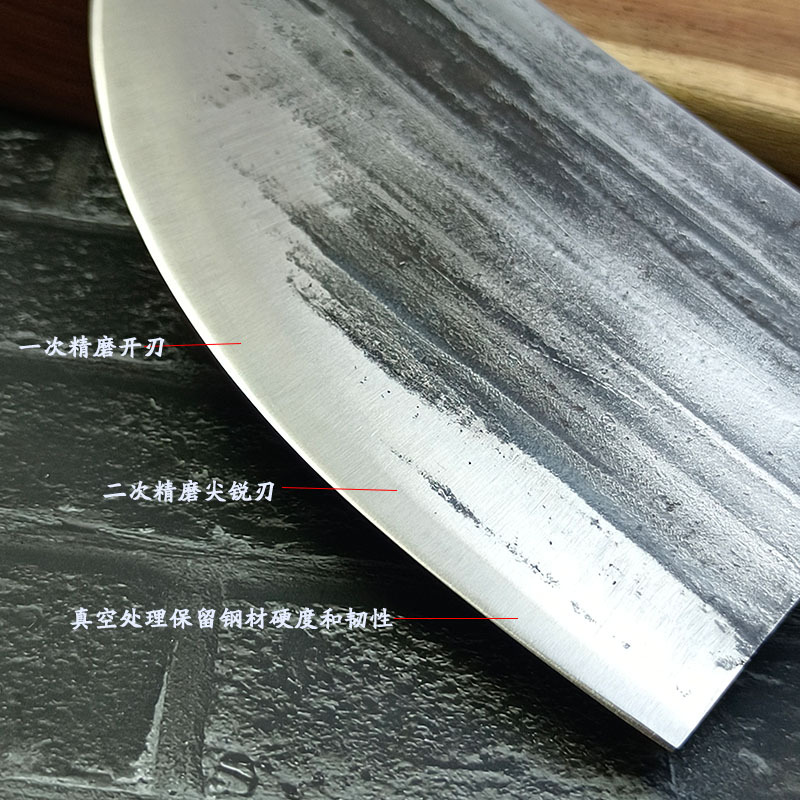Blacksmith's handcrafted genuine pork knife, chopping knife, meat cutting knife, special knife for meat separation, slaughtering, curved knife, beef knife Application Scenario