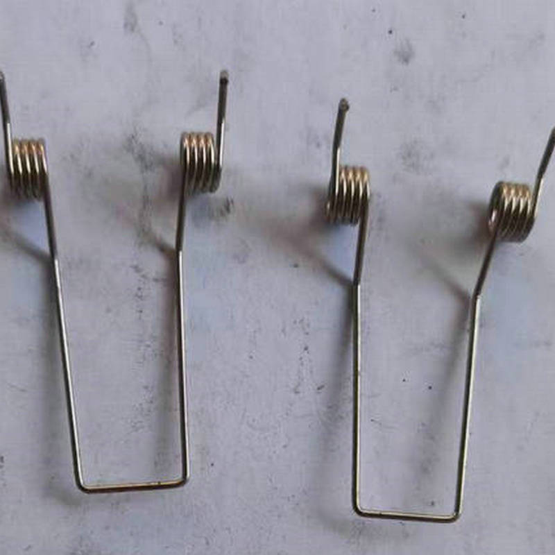 Wholesale discount on non-standard accessories of spring for light tube bidirectional torsion spring stainless steel snap-on double-hook lighting fixtures with torque details Picture