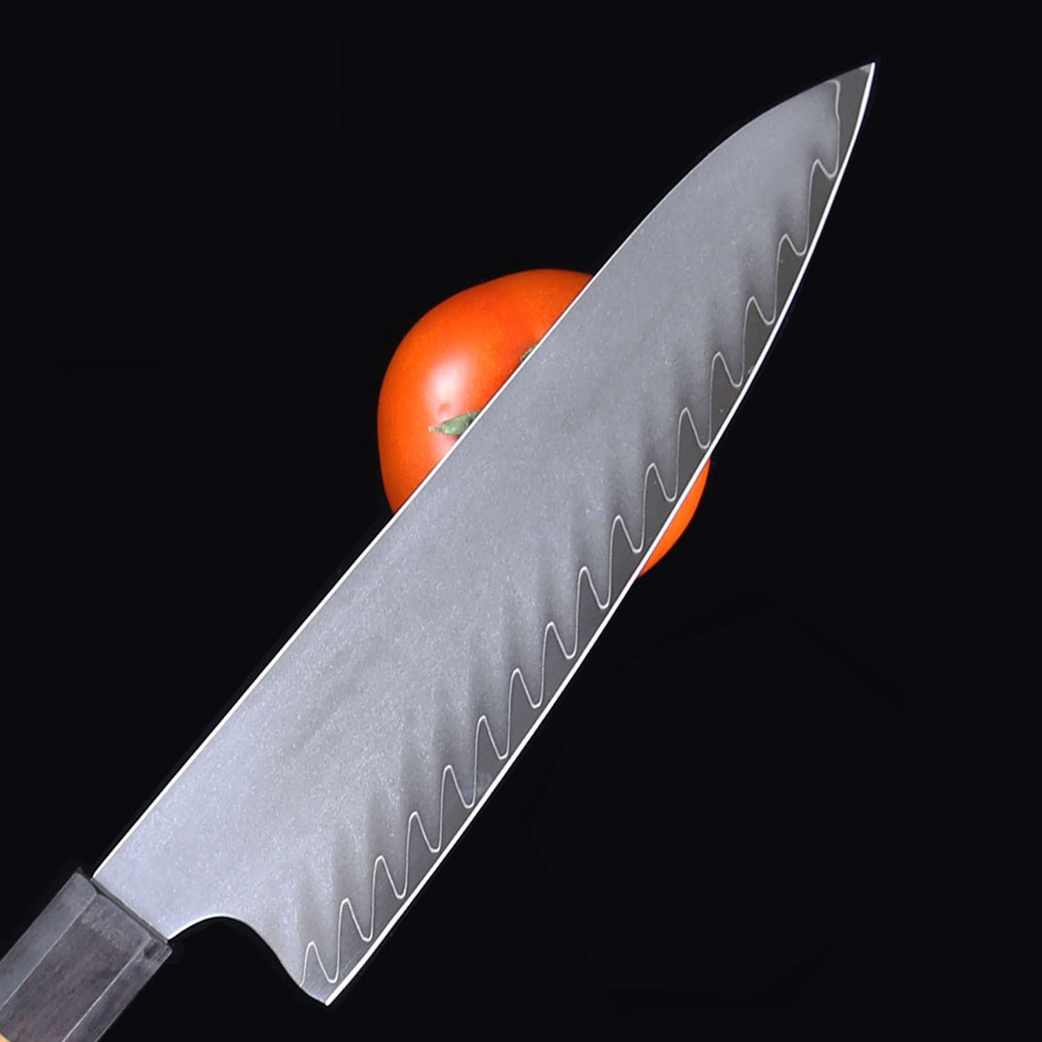 In-stock Sanhe steel 10Cr15MoV chef's knife, 8-inch ox knife, chef's knife, Japanese cuisine knife, slicing knife, sharp blade Specification drawing