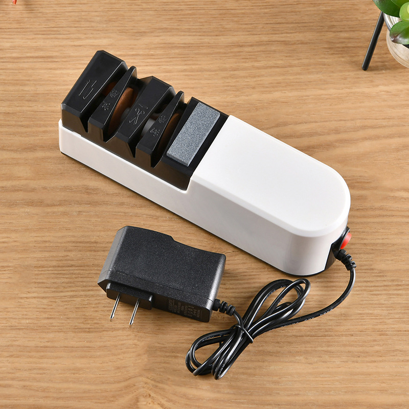 Wholesale of electric knife sharpeners for kitchen fine grinding, manual tool knife sharpeners, table knives, scissors, kitchen knives, and rapid knife sharpeners details Picture